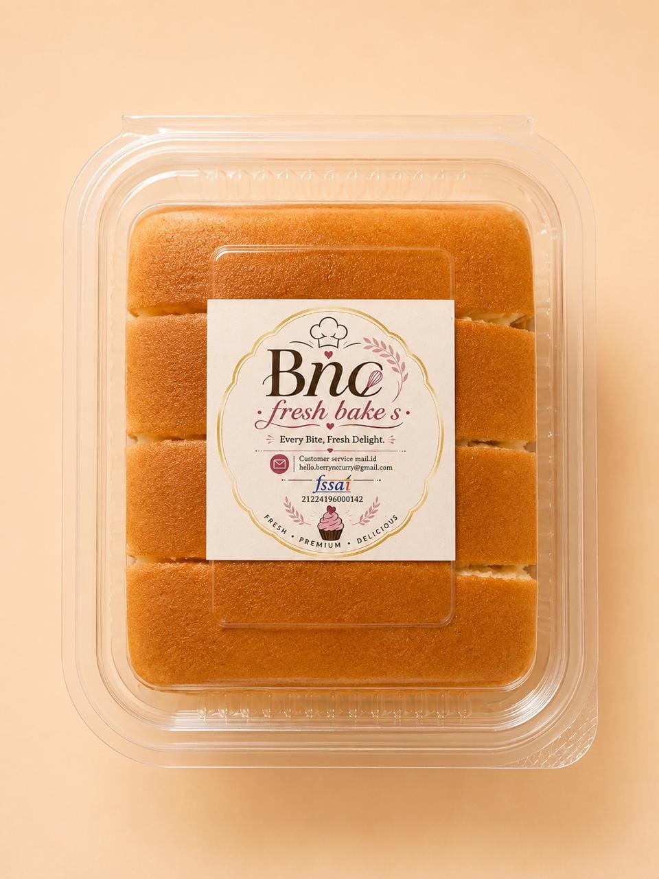 Vanilla Cake Slice